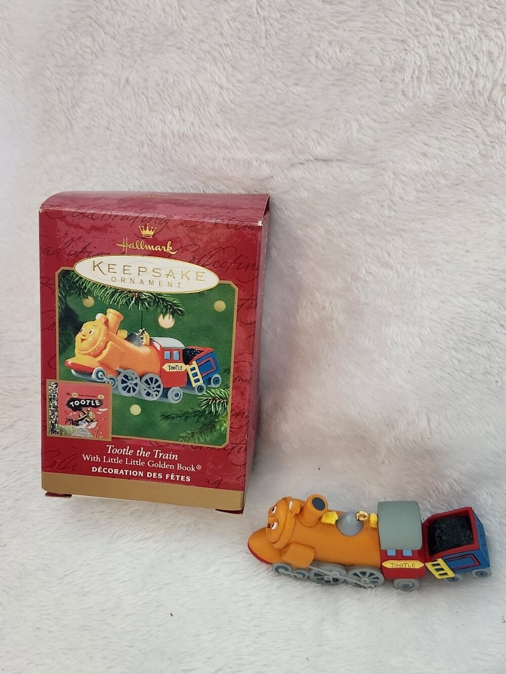 Hallmark Orange and Blue Tootle the Train Keepsake Ornament